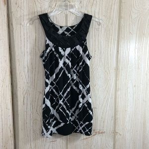 Heart Soul Braided Collar Top Small S19